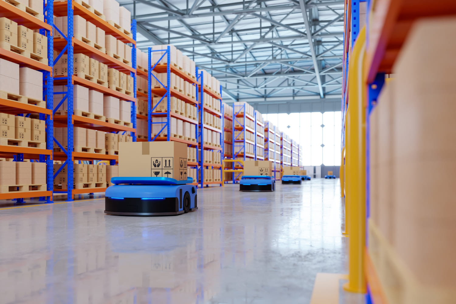 an-army-of-robots-efficiently-sorting-hundreds-of-parcels-per-hour-automated-guided-vehicle-agv-3d-rendering