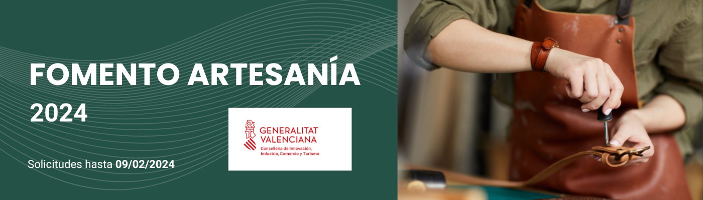 Fomento Artesanía 2024. Plazo abierto hasta el 9 de febrero de 2024