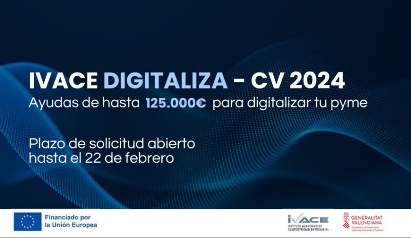IVACE DIGITALIZA: Abierta la convocatoria de ayudas 2024